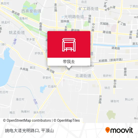 姚电大道光明路口地图