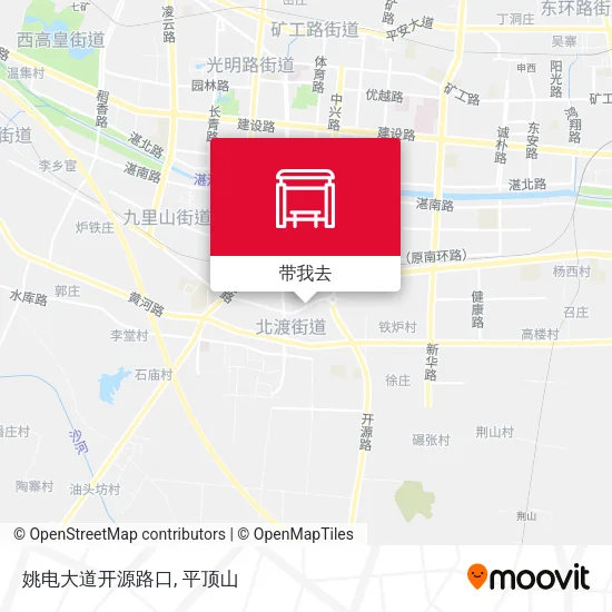 姚电大道开源路口地图