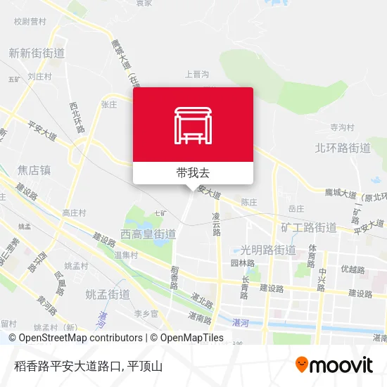稻香路平安大道路口地图