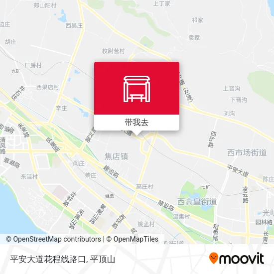 平安大道花程线路口地图