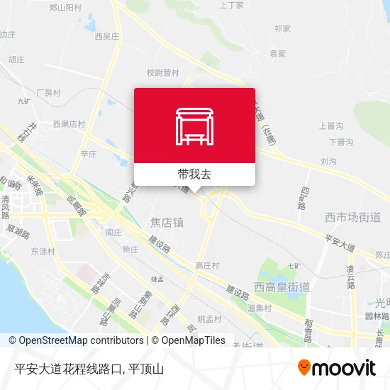 平安大道花程线路口地图