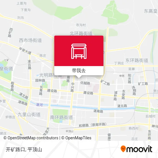 开矿路口地图