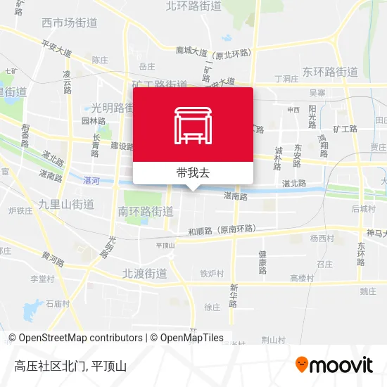 高压社区北门地图
