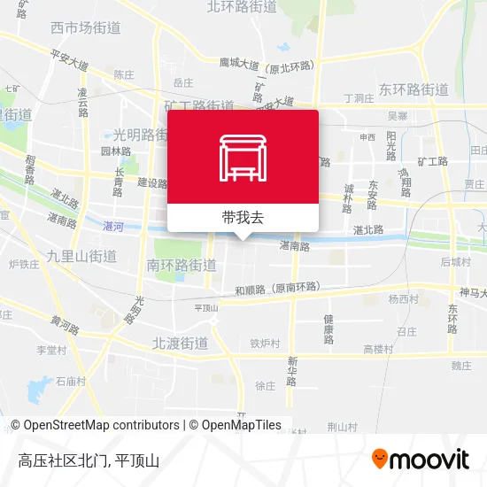 高压社区北门地图