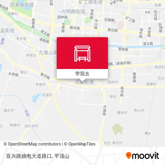 亚兴路姚电大道路口地图