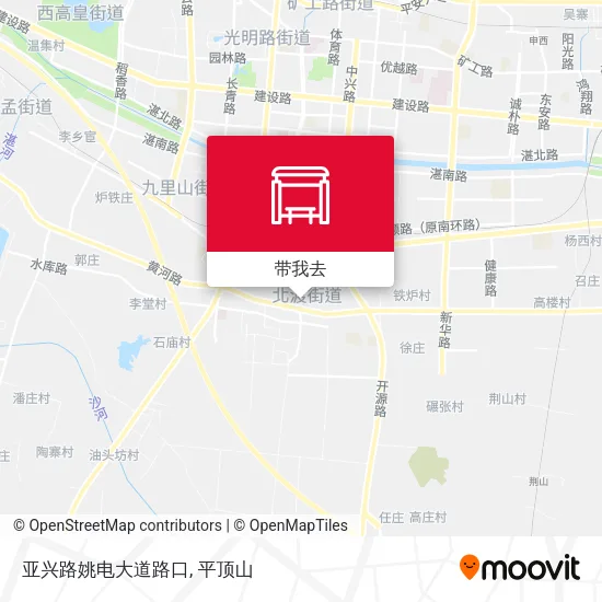 亚兴路姚电大道路口地图
