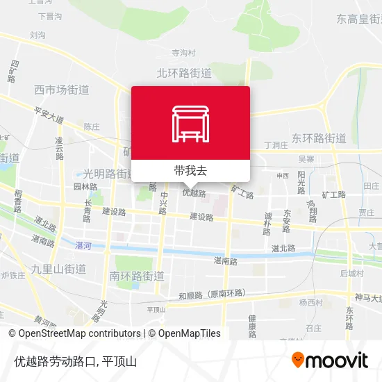 优越路劳动路口地图