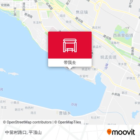 中留村路口地图
