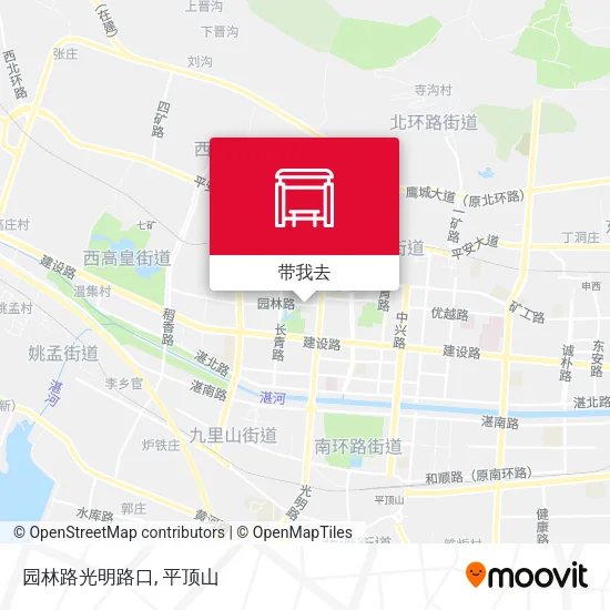 园林路光明路口地图