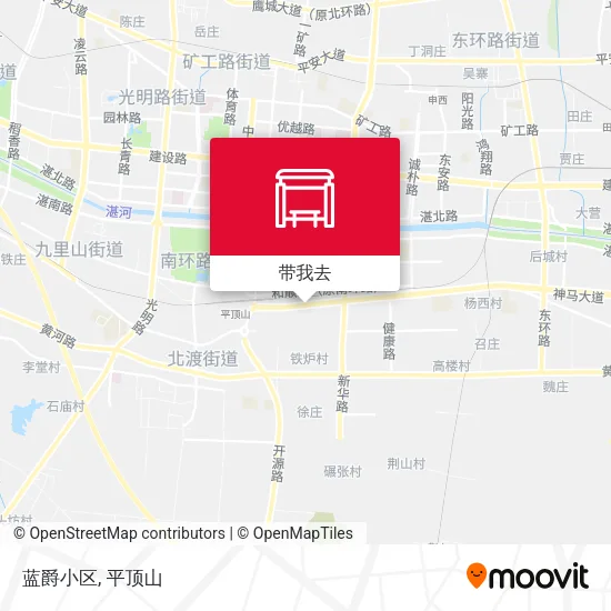 蓝爵小区地图