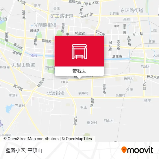 蓝爵小区地图