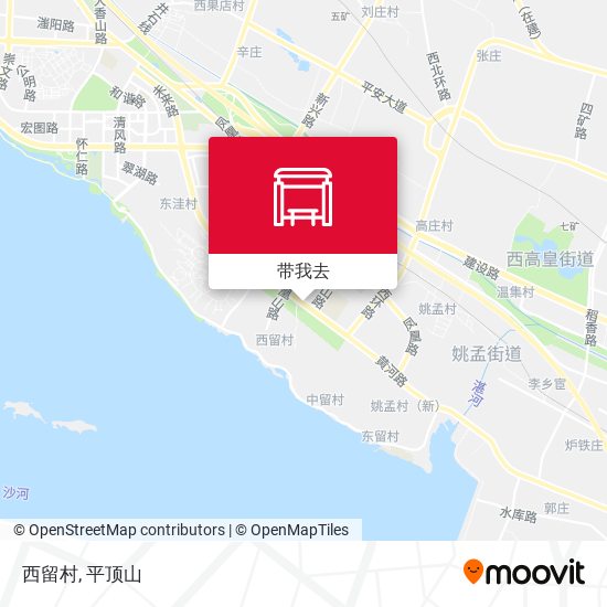 西留村地图
