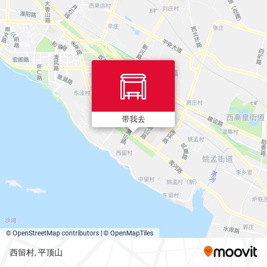 西留村地图