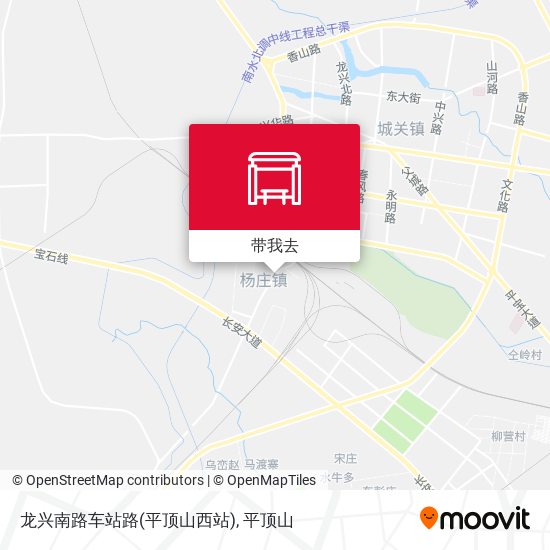 龙兴南路车站路(平顶山西站)地图