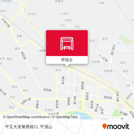 平宝大道菊香路口地图