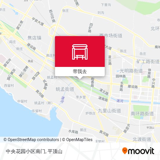 中央花园小区南门地图