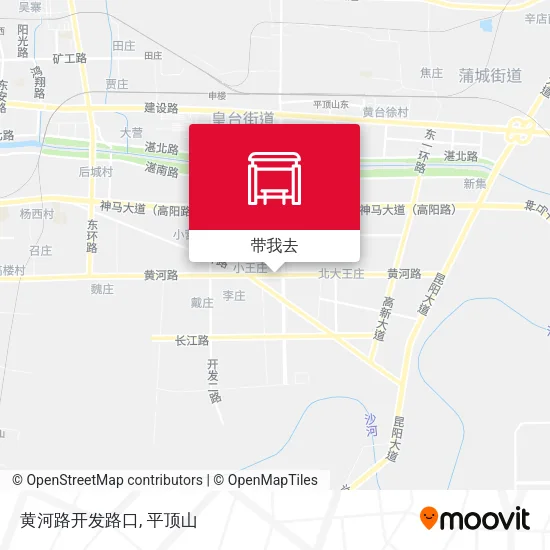 黄河路开发路口地图