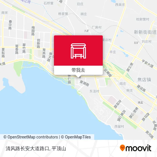 清风路长安大道路口地图