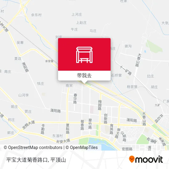 平宝大道菊香路口地图