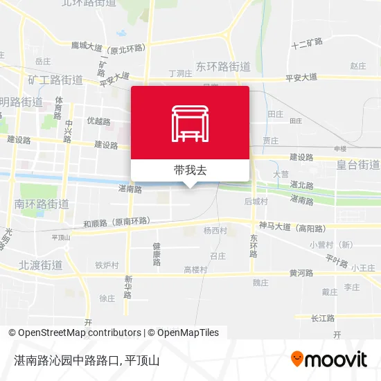 湛南路沁园中路路口地图