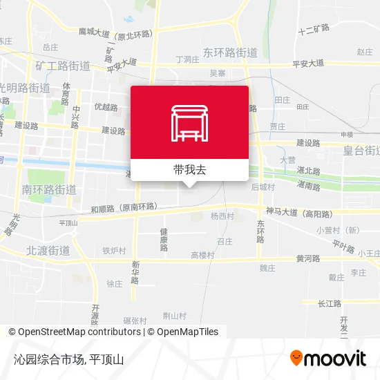 沁园综合市场地图