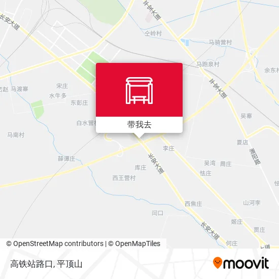 高铁站路口地图