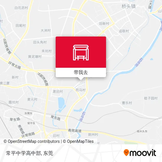 常平中学高中部地图