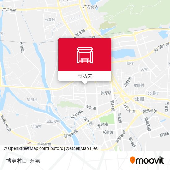 博美村口地图