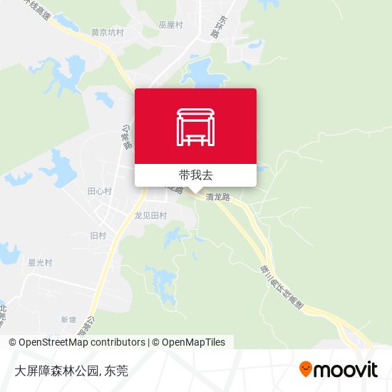 大屏障森林公园地图