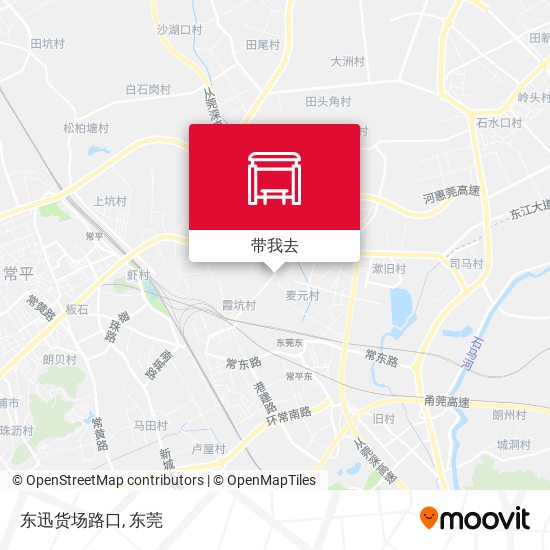 东迅货场路口地图