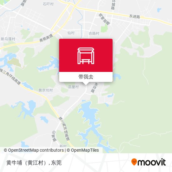 黄牛埔（黄江村）地图