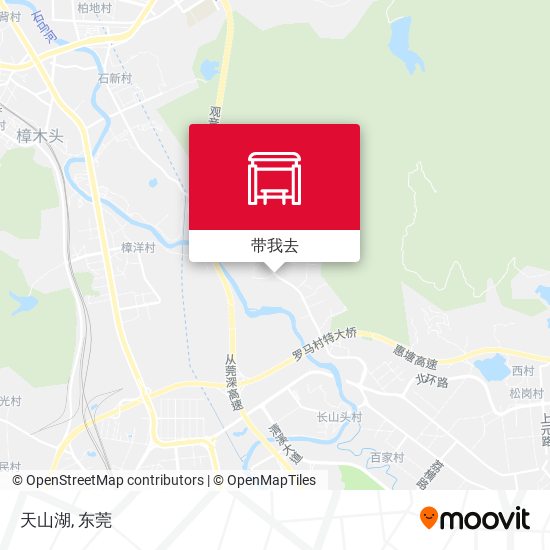 天山湖地图