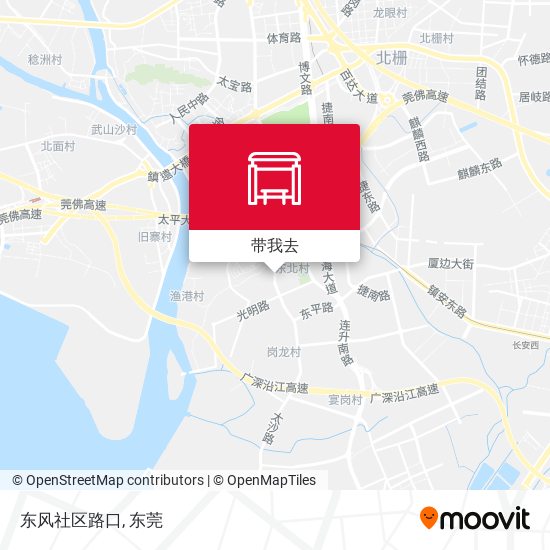 东风社区路口地图