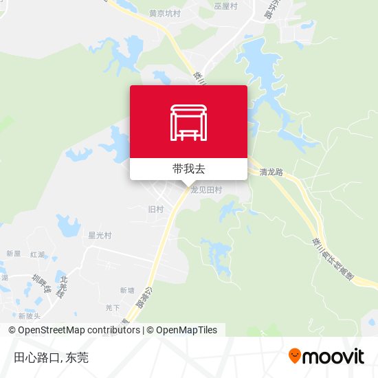 田心路口地图