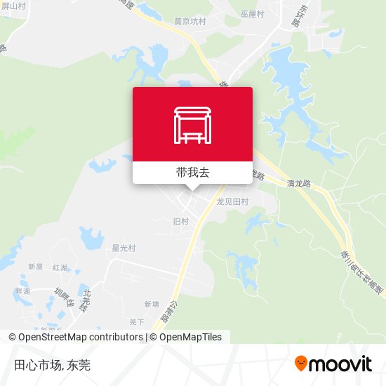 田心市场地图