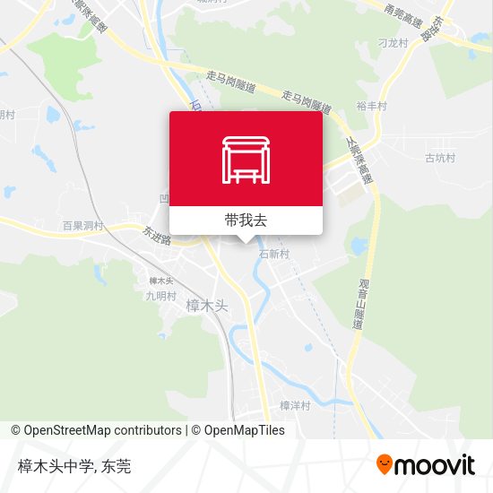 樟木头中学地图
