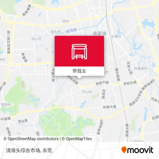 清湖头综合市场地图