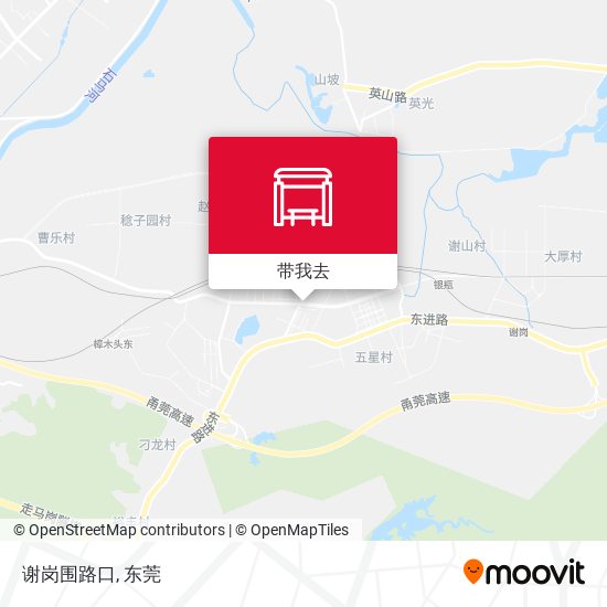 谢岗围路口地图