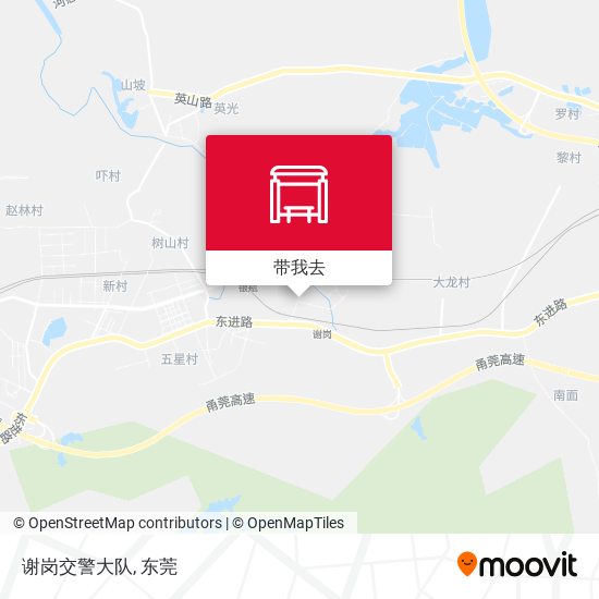 谢岗交警大队地图