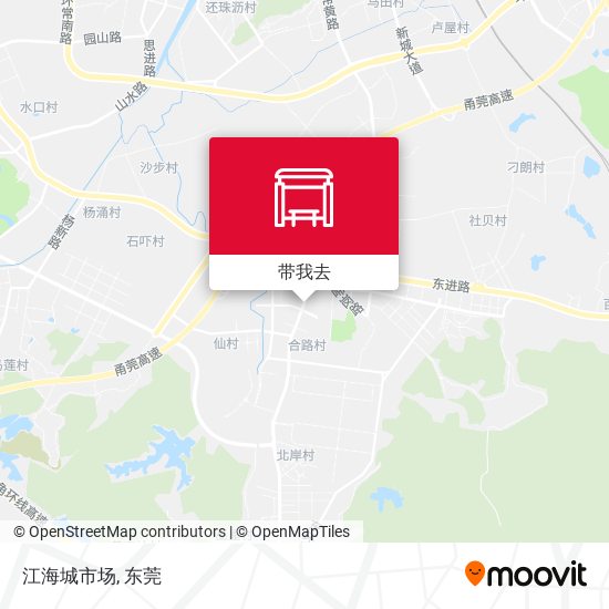 江海城市场地图