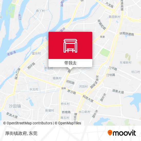 厚街镇政府地图