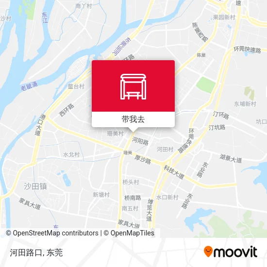 河田路口地图