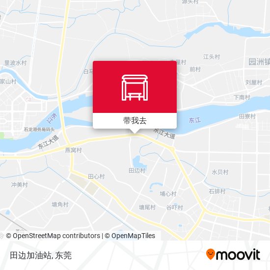 田边加油站地图