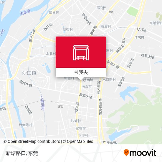 新塘路口地图