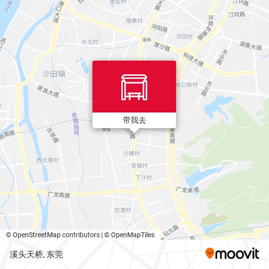 溪头天桥地图