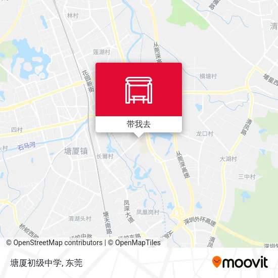 塘厦初级中学地图