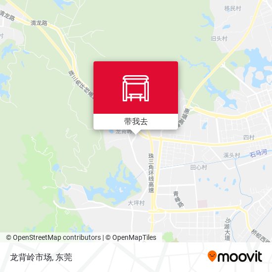 龙背岭市场地图