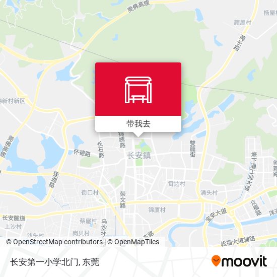 长安第一小学北门地图