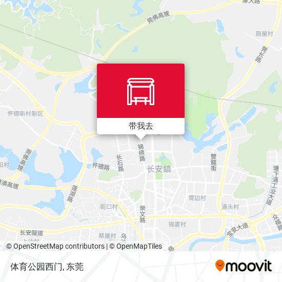 体育公园西门地图