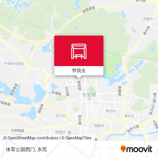 体育公园西门地图